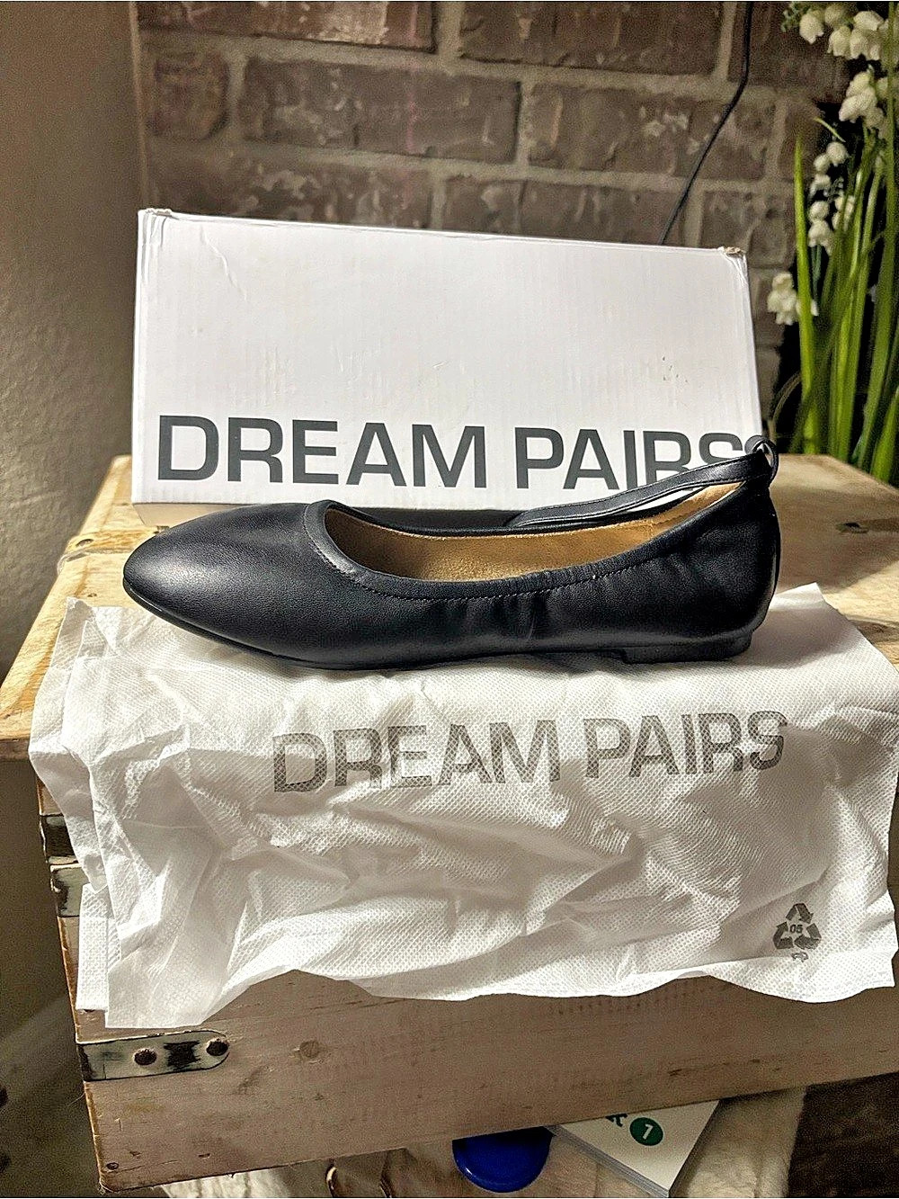 Dream Pairs Black Ballet Flats Like New